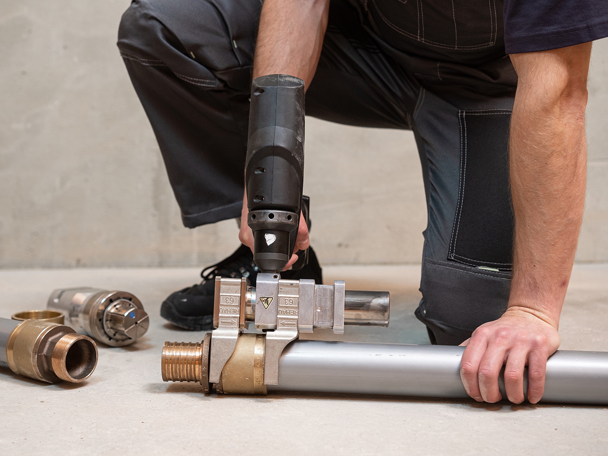 Установка фитинга